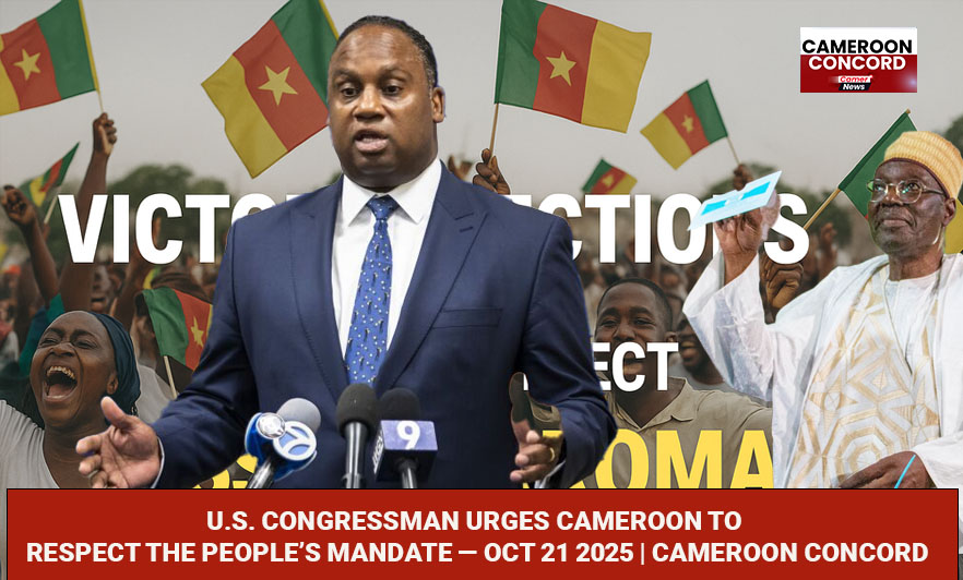 Official statement from Rep. Jonathan Jackson urges Cameroon’s institutions to respect due process and publish credible results reflecting the people’s will.